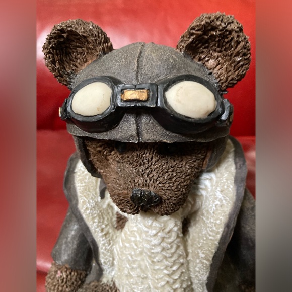 Aviator Bear Figurine. Vintage from the 90s Ks Collection Resin material 9” tall - Picture 2 of 6